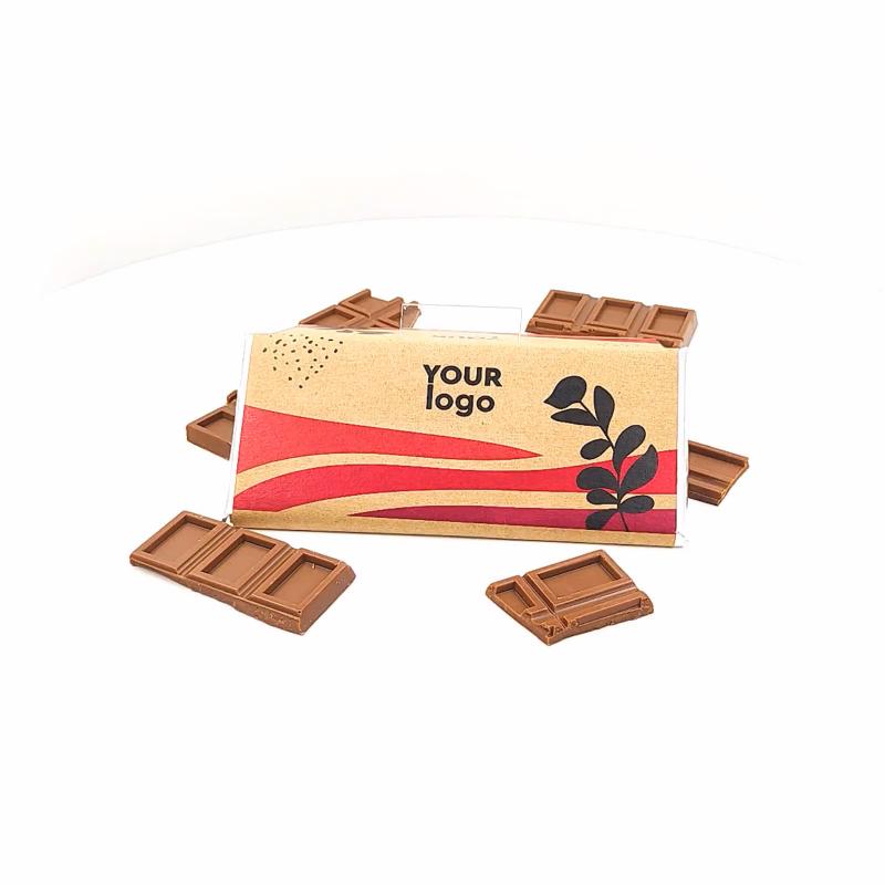 Шоколадная плитка с логотипом 47 г крафт